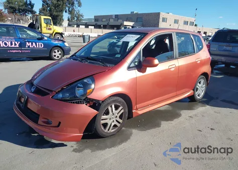 2008 Honda Fit Sport из США, поврежденный, VIN JHMGD37688S013155